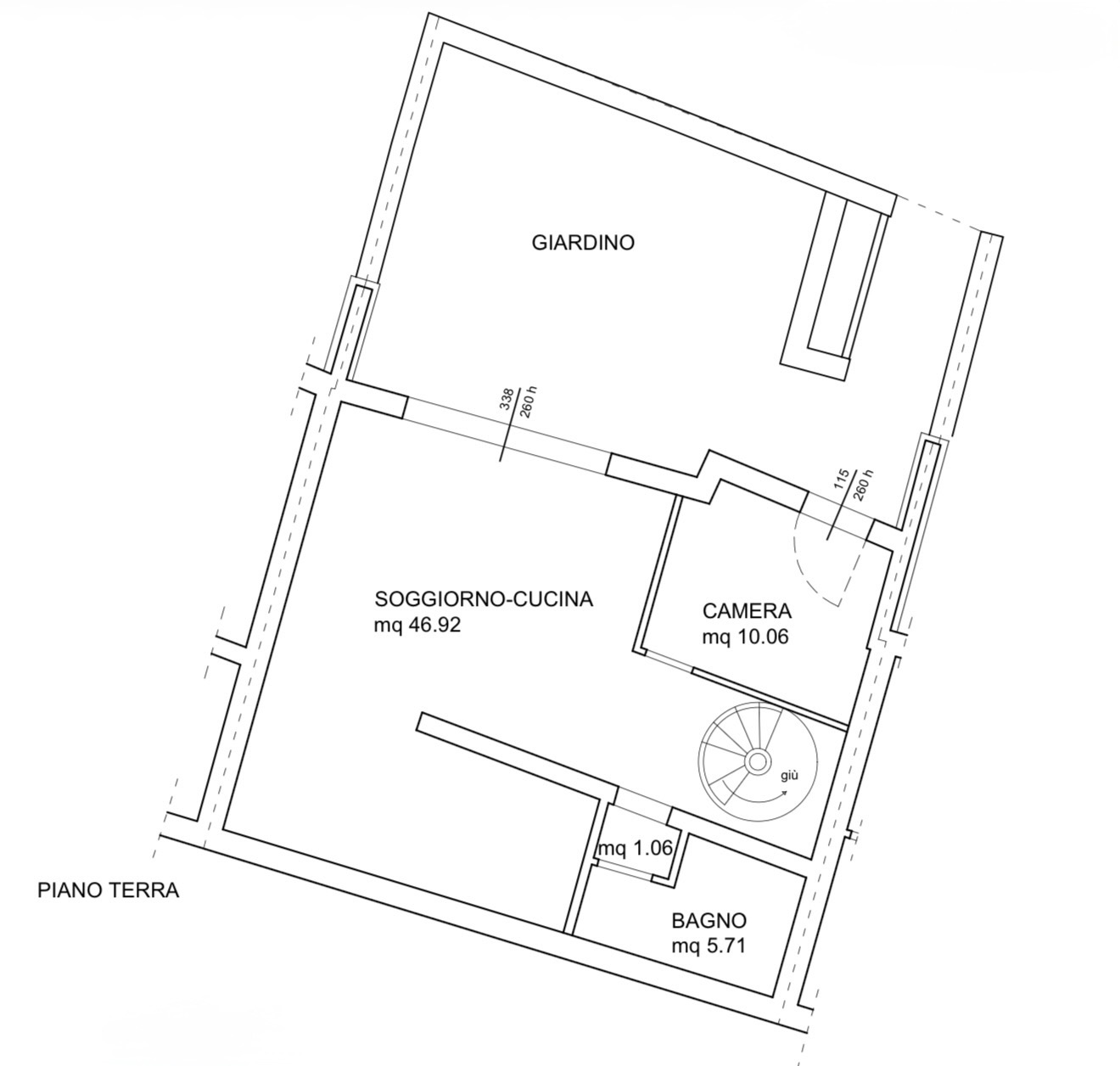 Planimetria Piano terra — Villetta L6