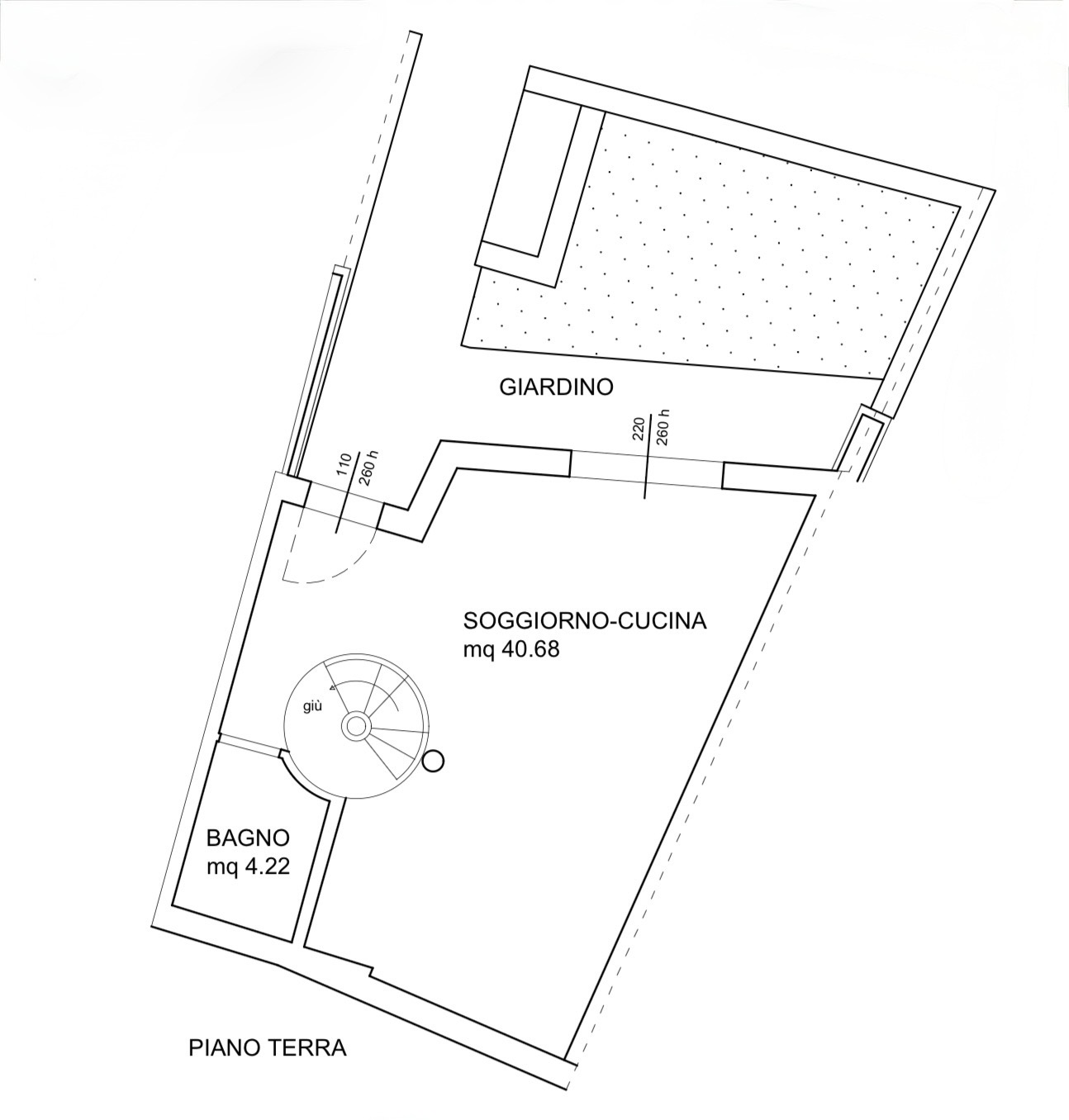 Planimetria Piano terra — Villetta L8