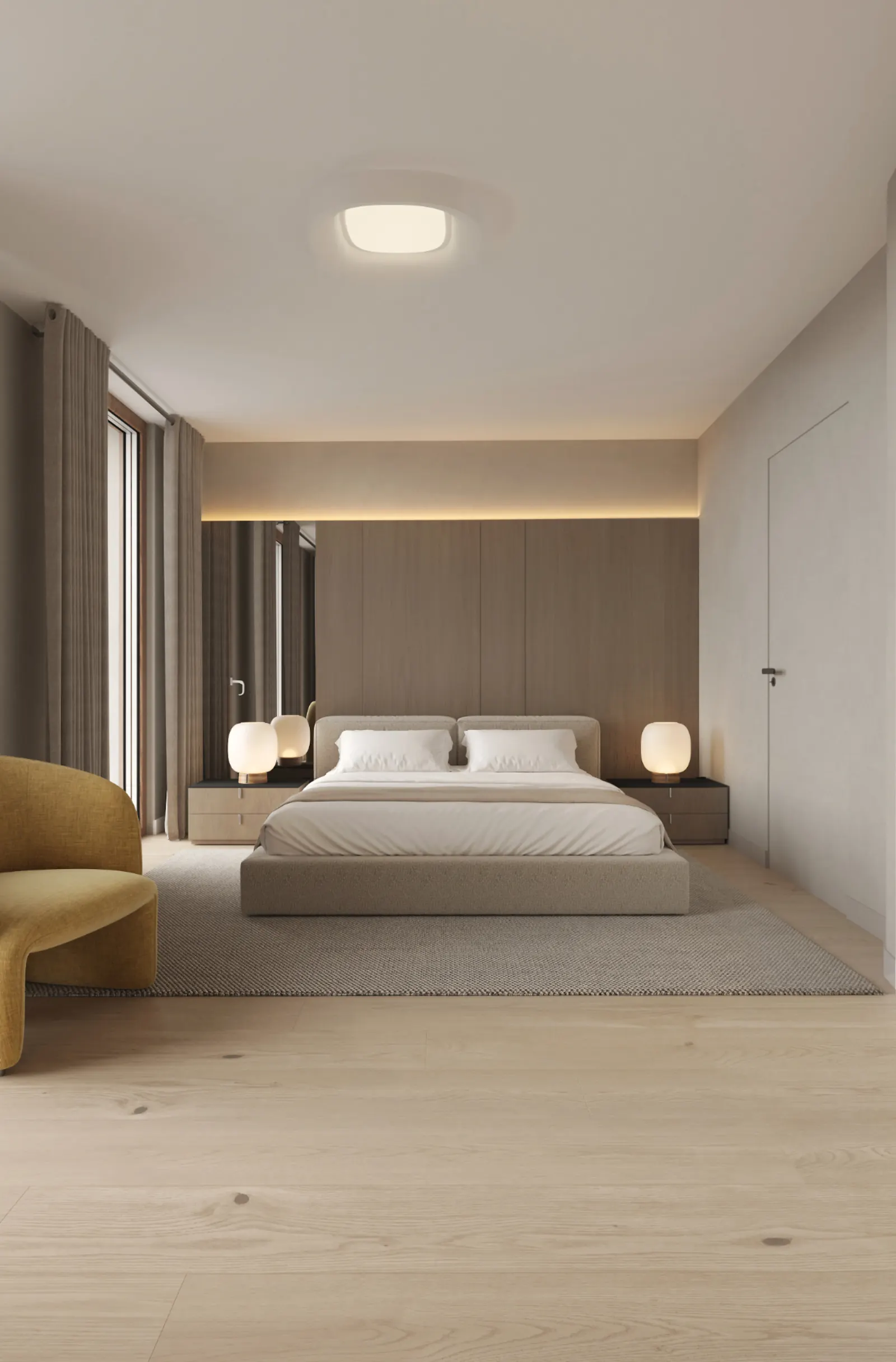 Camere da letto spaziose e luminose